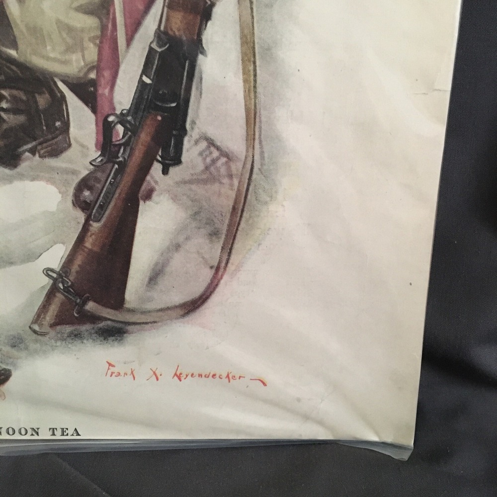 Leslie's Illustrated Weekly Newspaper March 9th 1916 Cover Only Afternoon Tea - Picture 6 of 8
